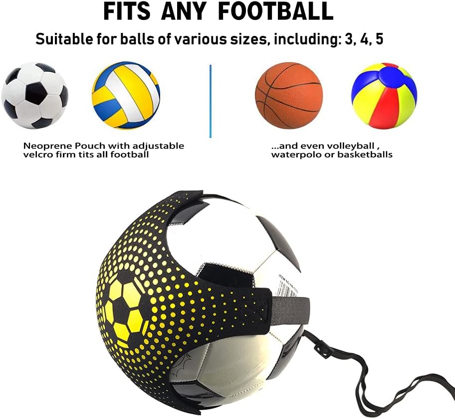 Football Training Equipment for Kids, Speed Agility Training Set, Agility Ladder 12 Rung 6M, Football Kick Trainer, 12 Disc Cones, Football Training Kit Gifts for Boys